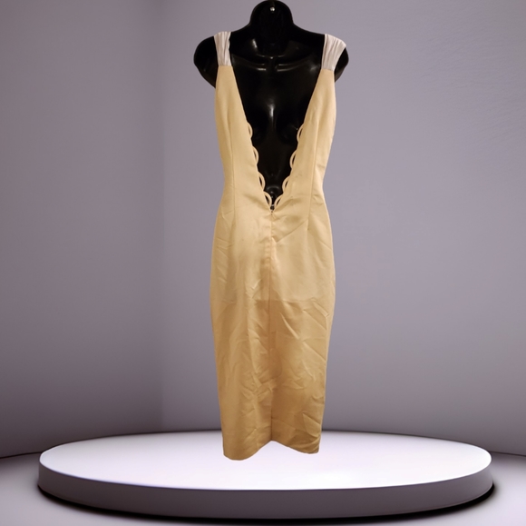 Yellow Formal Midi Dress - Picture 3 of 15